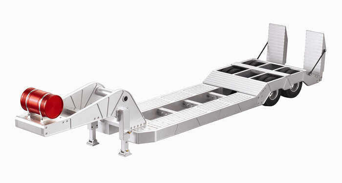 Hercules Hobby 1/14 Dual Axle CNC Steer Lowboy Trailer