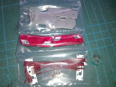 Mercedes 6 chamber tail lights with bracket