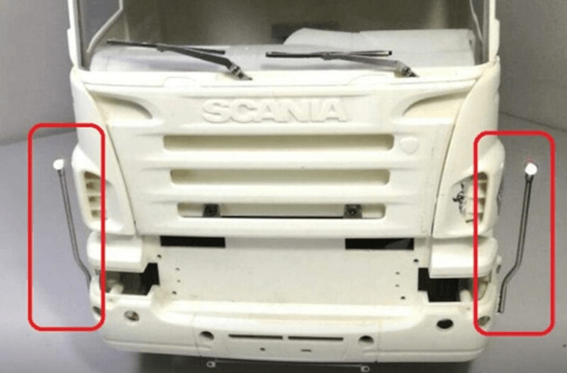 Post marker light red/white