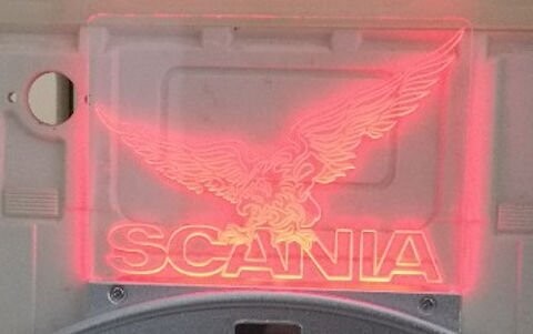 Scania flying Griffin LED logo