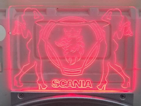 Scania ladies LED logo