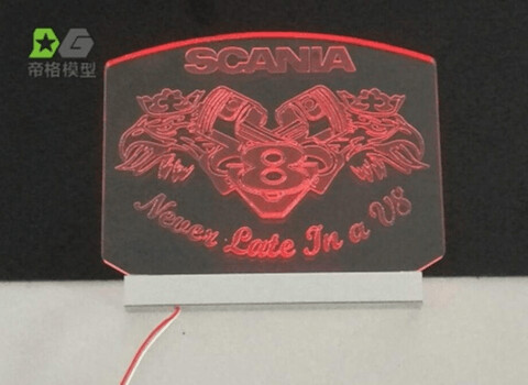 Scania V8 LED logo