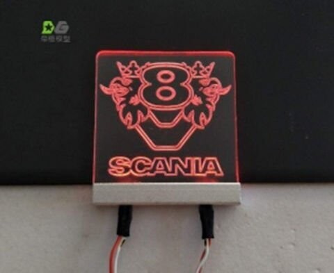 LED logo SCANIA Griffin V8 Cab