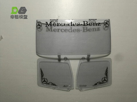 Mercedes window decals chrome