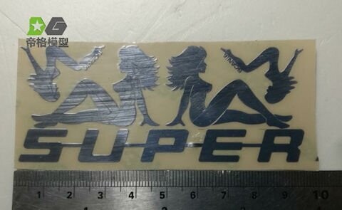 Chrome decal set- Super with ladies
