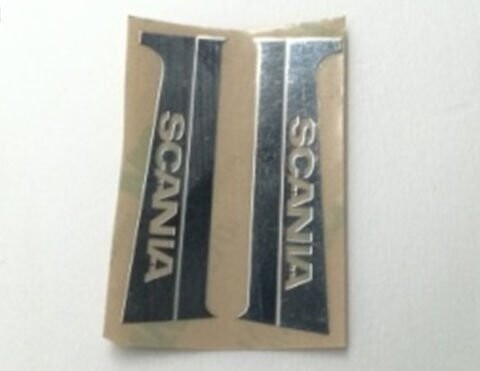 Chrome decal set- Scania door pillar