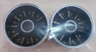Plastic chrome wide front wheel