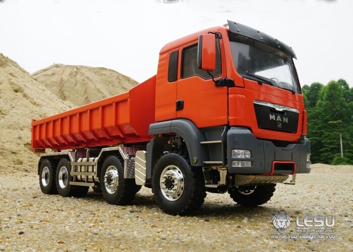 LESU 1/14 Roll-On MAN (TGS) 8X8 Hydraulic Hook Lift Truck- ARTR