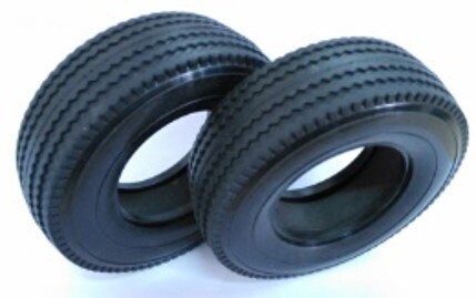 ​Wide tyre with hard sponge insert