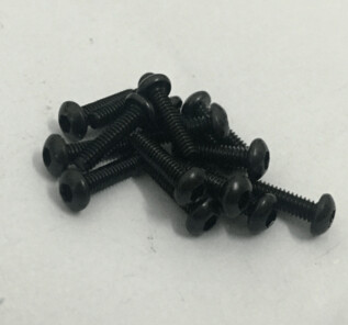 M2 Round Top Screws- Black