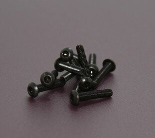 M3 Round Top Screws- Black