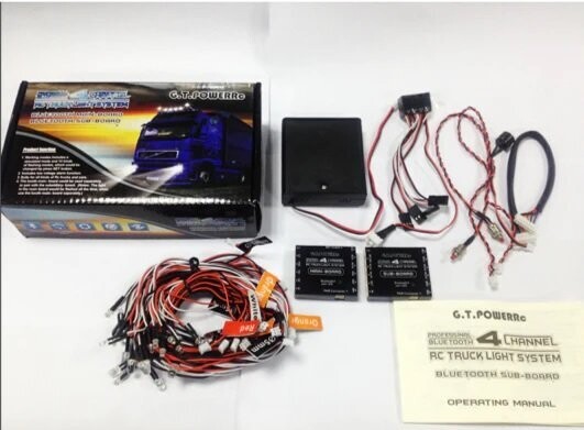 Professional Bluetooth 4 Channel RC Truck Light System