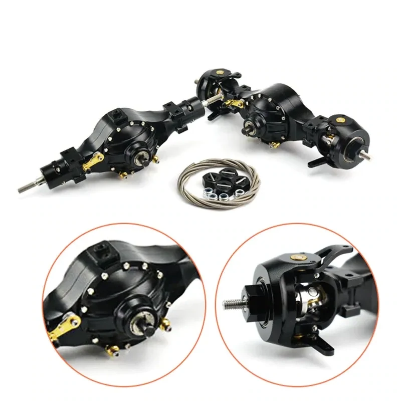 TAMIYA 1:14 4x4 Rear/ Front Steer Axle w/ differential lock