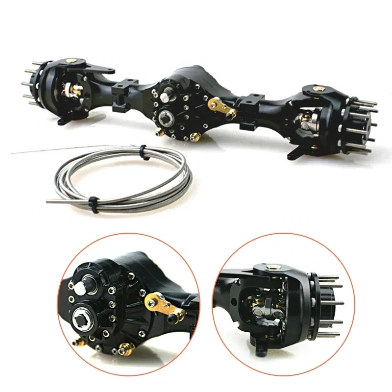 1/14  TAMIYA Front Through  Axle w/ differential lock
