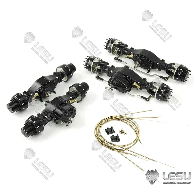 1/14 wheel-side reduction axle (interaxle differential) 8x8 Dump Truck