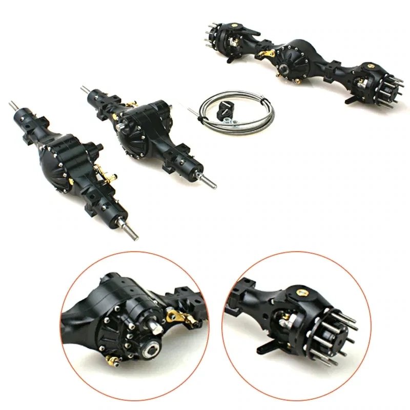 TAMIYA 1:14 6x6 Middle Axle w/ differential lock Lesu Specific