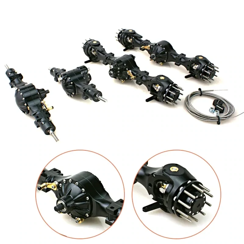 TAMIYA 1:14 8x8 Middle Axle w/ differential lock Lesu Specific