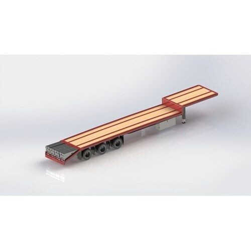 DPS DROP DECK 3AXLE TRAILER 53FT 1/14 SCALE