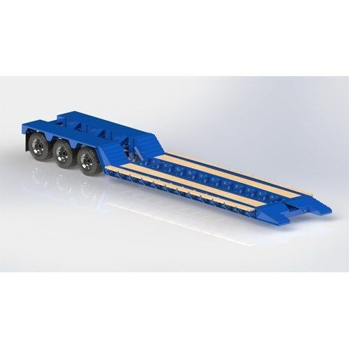 DPS LOWBOY TRAILER 3AXLE WITH COVERED FENDER 1/14