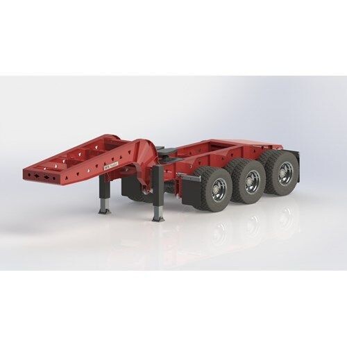 DPS JEEPS DOLLY TRIAXLE TRAILERS 1/14 SCALE
