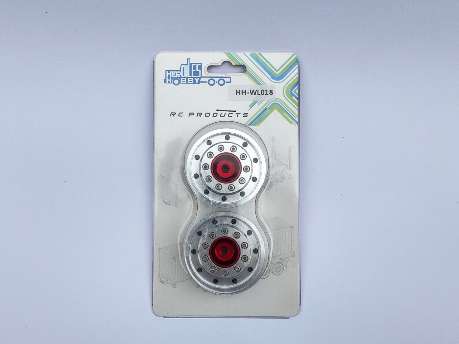 Single rear wide wheel set RED