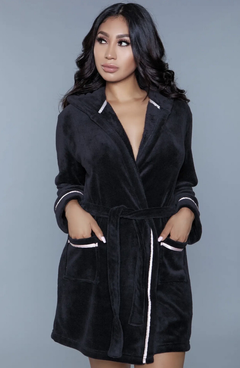Sandy Robe Black