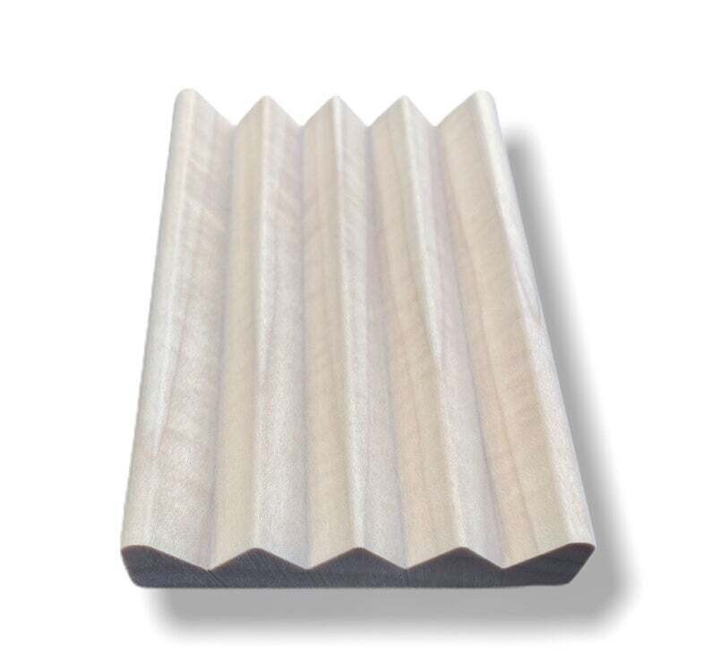 Handcrafted Solid Poplar Wood Boardwalk Soap Dish