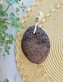 Lava Pumice Stone with Cotton Hanging Loop