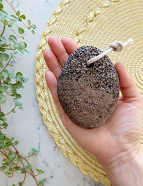 Lava Pumice Stone with Cotton Hanging Loop