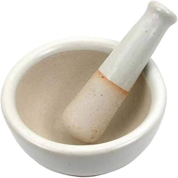 3" Mortar & Pestle - 60ml Capacity Ceramic Mortar & Pestle Set