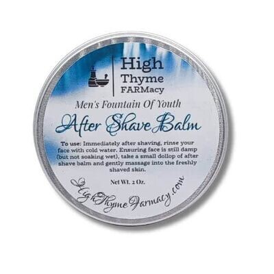 Men's All-Natural Fountain of Youth After Shave Balm - Razor Burn Treatment Post Shave Balm