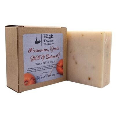 Persimmons, Goat's Milk & Oatmeal Soap - Handcrafted Goat Milk Soap Bar