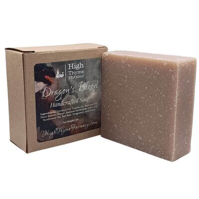 Dragon's Blood Soap - Amber, Vanilla & Patchouli Scented Handcrafted Soap