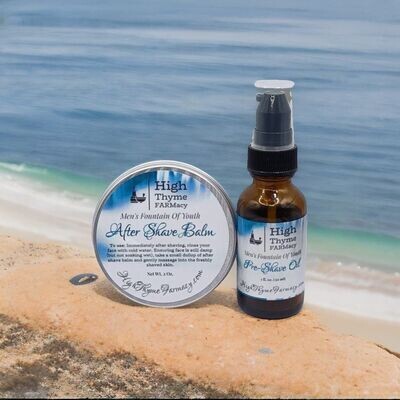 All-Natural Pre-Shave Oil & After Shave Balm Combo