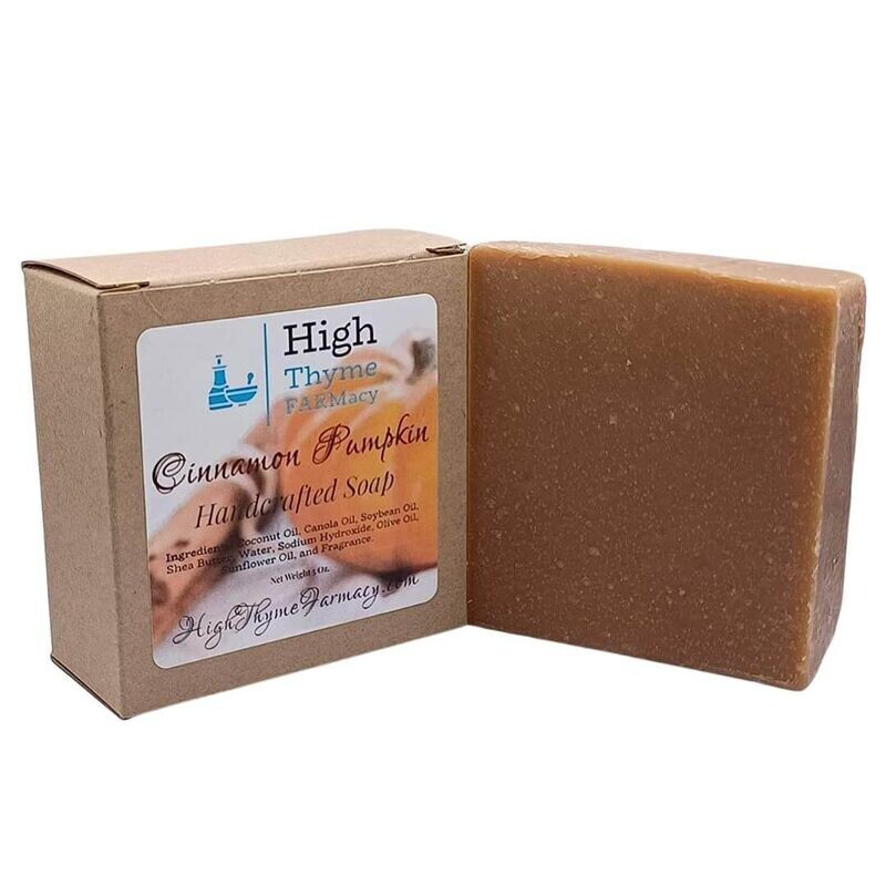 Cinnamon Pumpkin Soap - Pumpkin Spice Scented Handmade Soap
