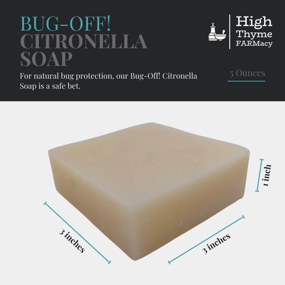 Bug-Off! All-Natural Citronella Soap - Cleanse, Nourish & Naturally Deter Bugs
