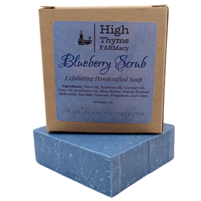 Blueberry Scrub Soap with Ground Oatmeal & Sea Salt