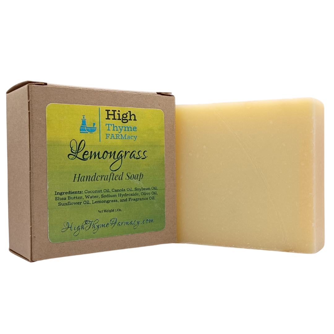 Lemongrass Soap - Handcrafted Soap with Natural Lemon Oil & Real Lemongrass