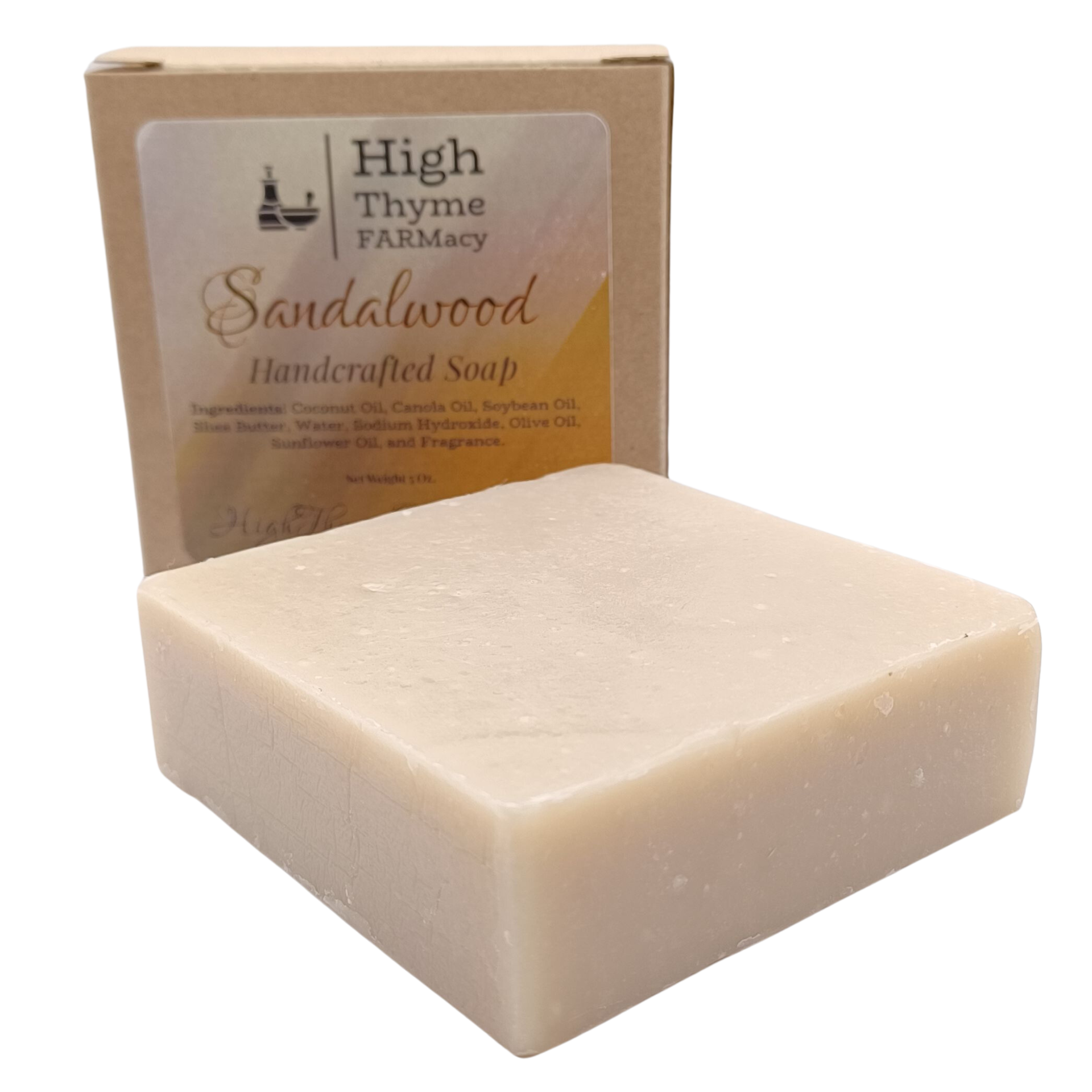 Sandalwood Soap - Handmade Earthy, Woodsy-Scented Lye Soap