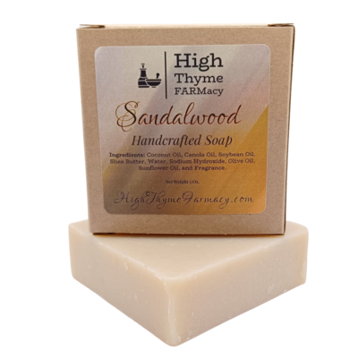 Sandalwood Soap - Handmade Earthy, Woodsy-Scented Lye Soap