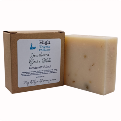 Jewelweed Goat's Milk & Oatmeal Soap - Handcrafted Goat Milk Soap Bar with Jewelweed