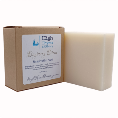 Bayberry Citrus Soap - Woodsy Spicy Bayberry & Citrus Scented Lye Soap