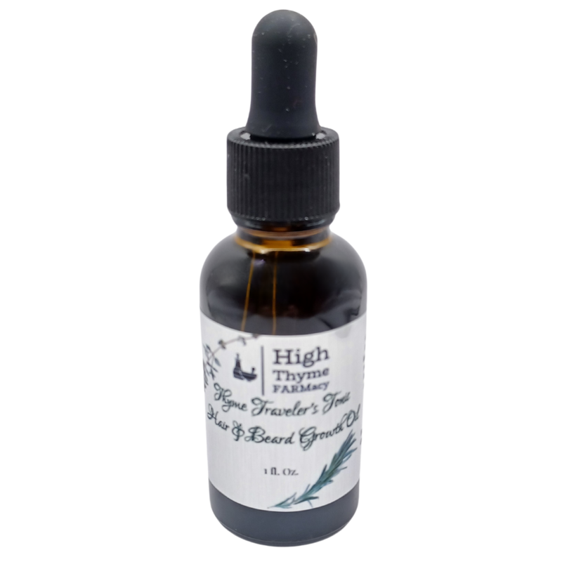 All-Natural Thyme Traveler's Tonic:  Herb-Infused Hair & Beard Growth Oil