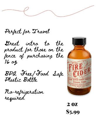 Fire Cider, Size:: 2 Ounces