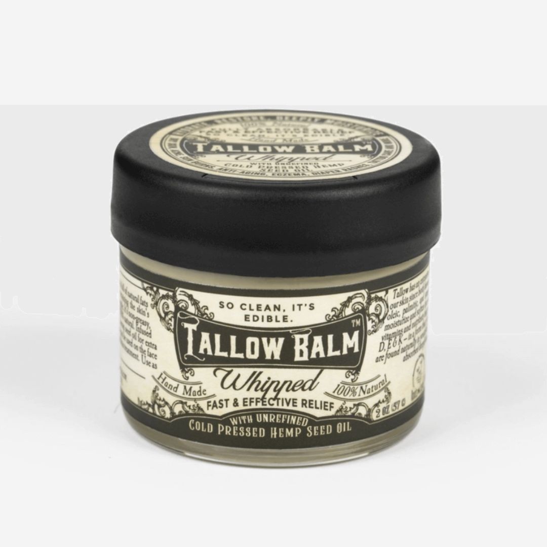 All-Natural Whipped Tallow Balm - Infused with Hemp Seed Oil