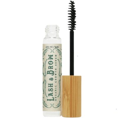 All-Natural Eyelash & Eyebrow Growth Serum with Cold Pressed Castor Oil and Pearl Powder