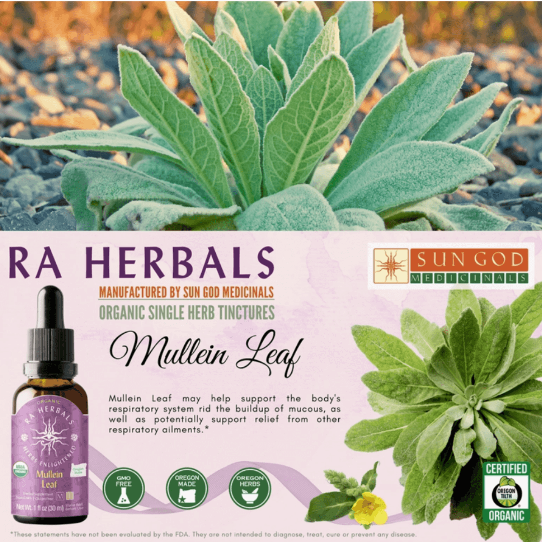 Sun God Medicinals Organic Mullein Leaf Tincture