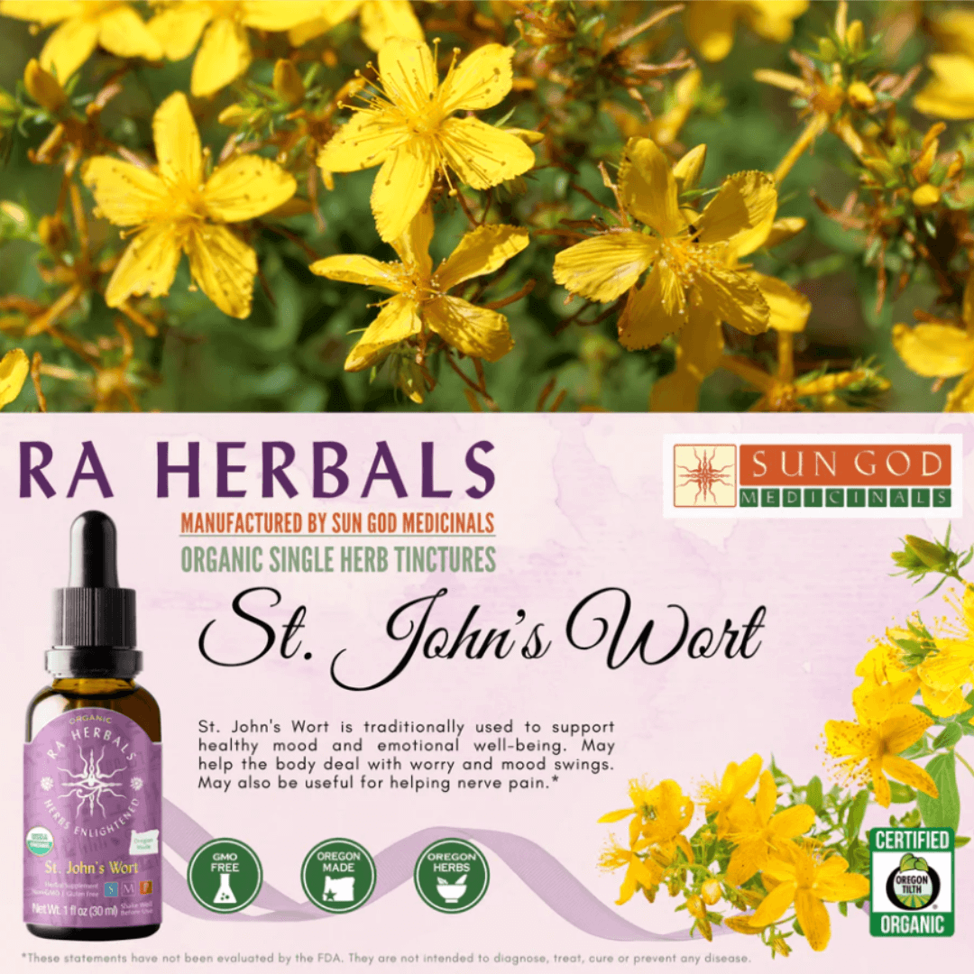 Sun God Medicinals Organic St. John's Wort Tincture