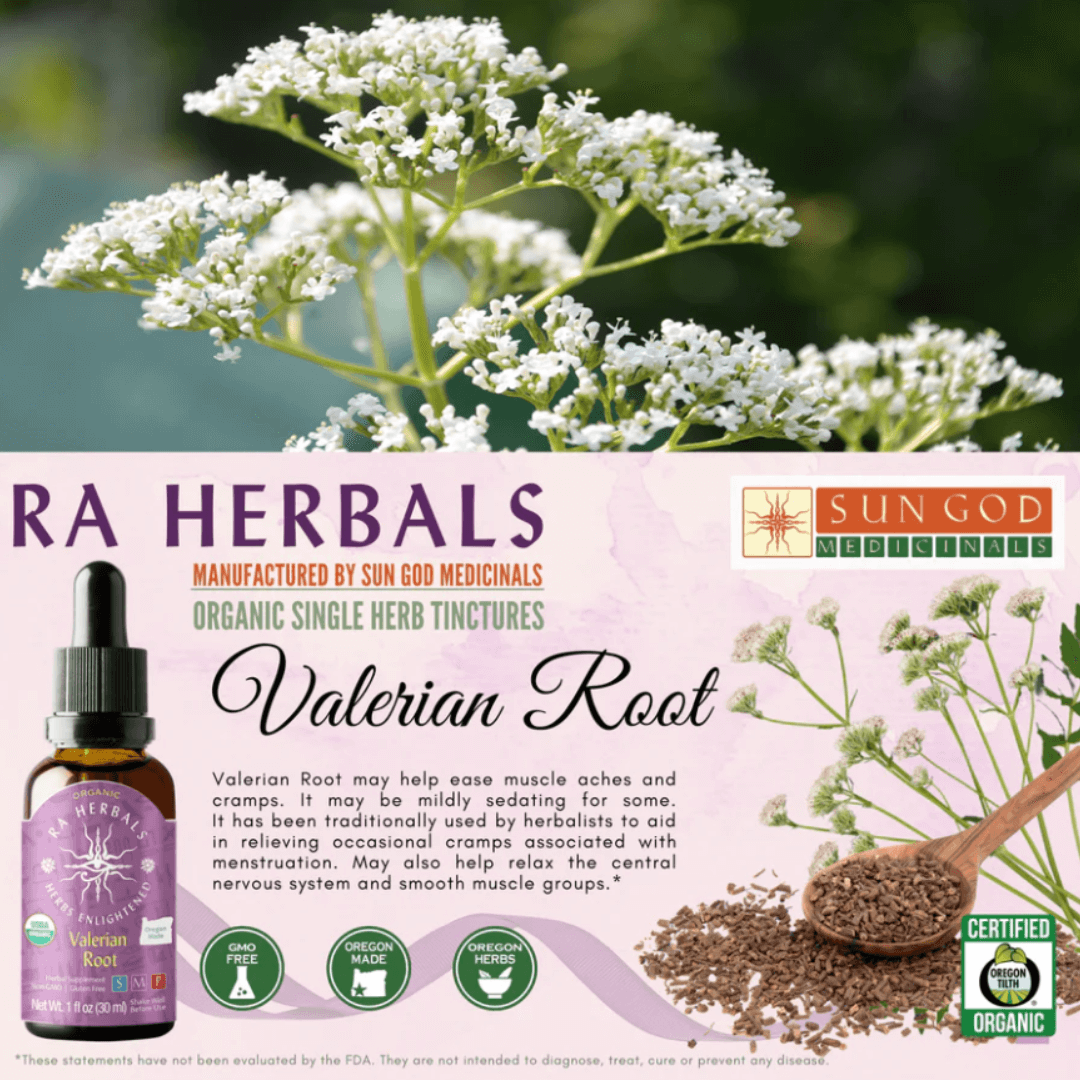 Sun God Medicinals Organic Valerian Root Tincture