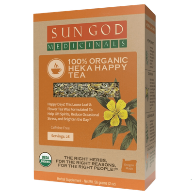 Sun God Medicinals Organic Heka Happy Tea